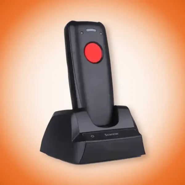 Scanner Code-Barres de Poche Sans Fil avec Socle