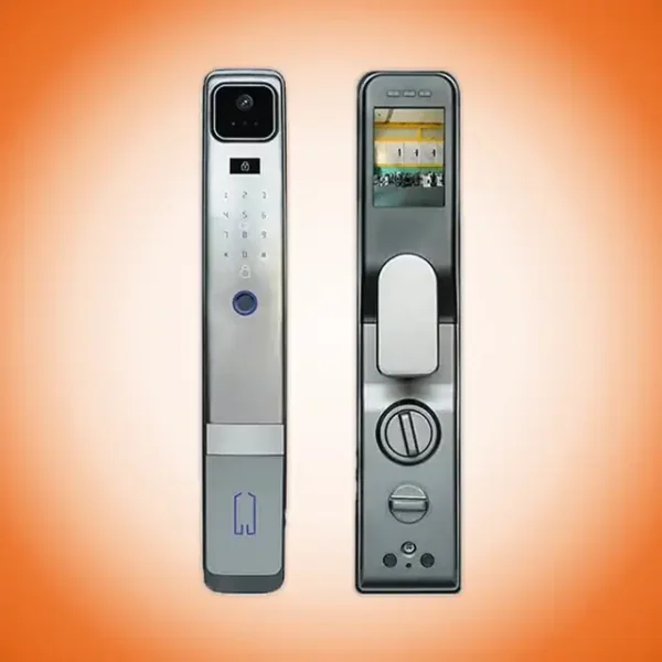 Serrure Automatique Argent – Caméra et Écran