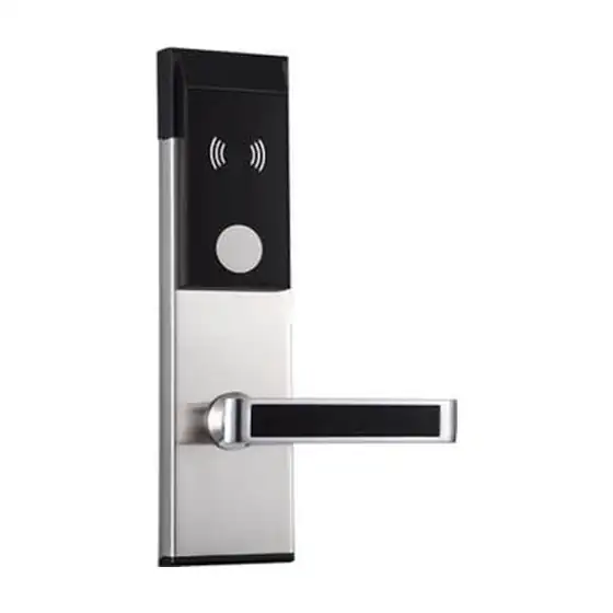 serrure hotel noir argent