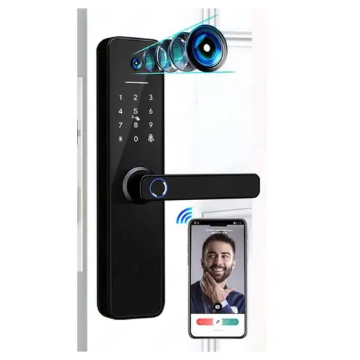 serrure poignee wifi camera