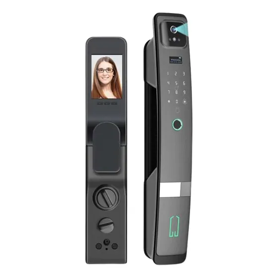 serrure video empreinte grise